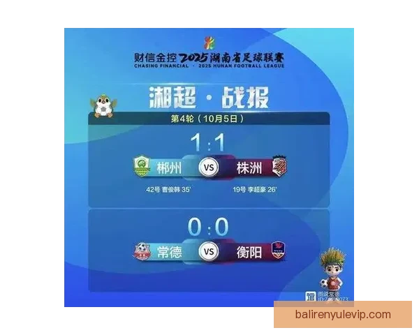 湘超最新战报揭晓本轮赛果各队积分榜形势再洗牌